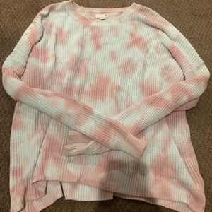Cotton candy knitted sweater